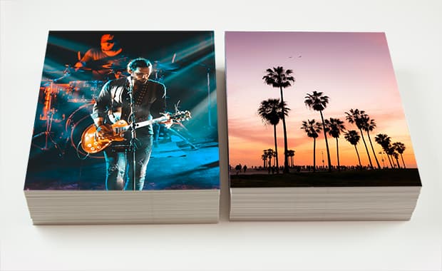 Stacks of 8x10 photo prints