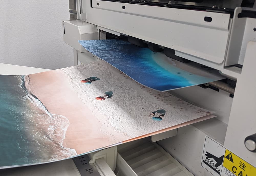 11x14 prints coming out of one of our Noritsu printers