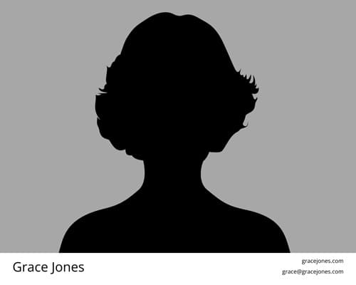 8x10 Headshot template #16 H4 minimal with contact